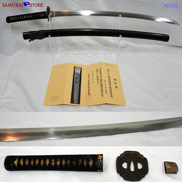 A5234 Katana sword SHIGETAKA - Antique NBTHK Tokubetsu Hozon