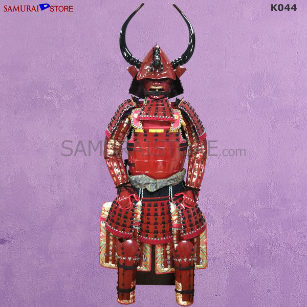 (Ready-To-Ship) K044 Red Suigyu Samurai Armor