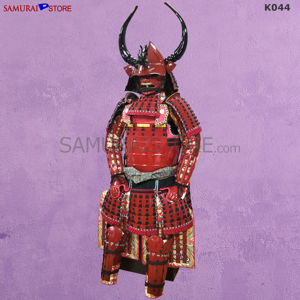 (Ready-To-Ship) K044 Red Suigyu Samurai Armor