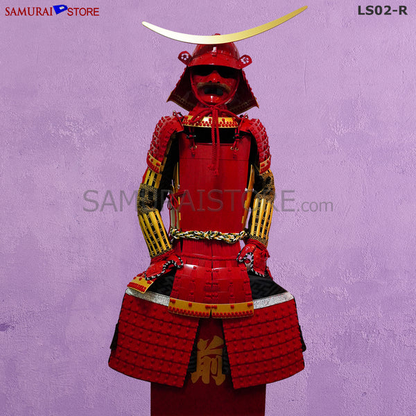 Ready-To-Ship) LS02-R Warlord Masamune Armor red/gold | SAMURAI STORE