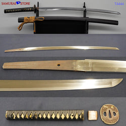 T4444 Antique Katana Sword Bungo-Takada w/ Ornate Mounting