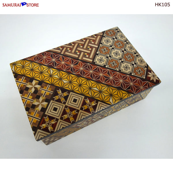 Yosegi Craft Accessory Box (HK105) | SAMURAI STORE