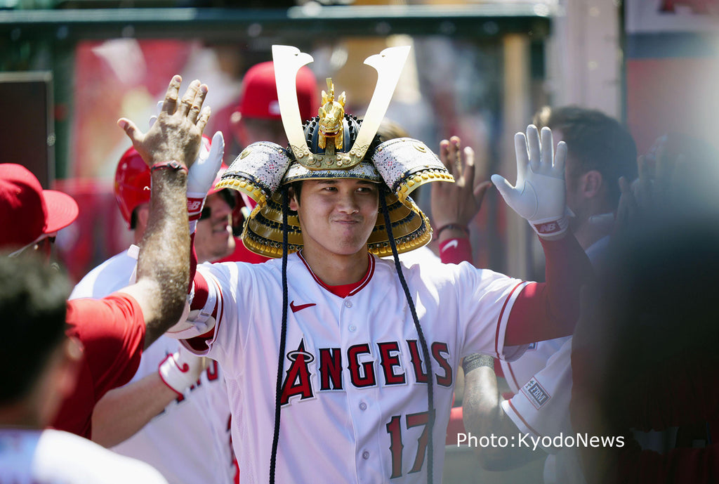 New Home Run hat is a Samurai Helmet : r/angelsbaseball