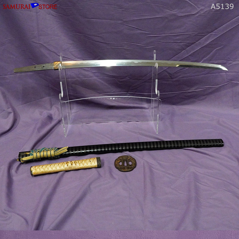 A5139 Pair of antique Daisho Katana & Wakizashi w/ NBTHK Hozon certificates