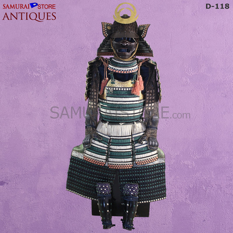 D118 Antique Samurai Armor Edo Shogunate Period w/ Certificate