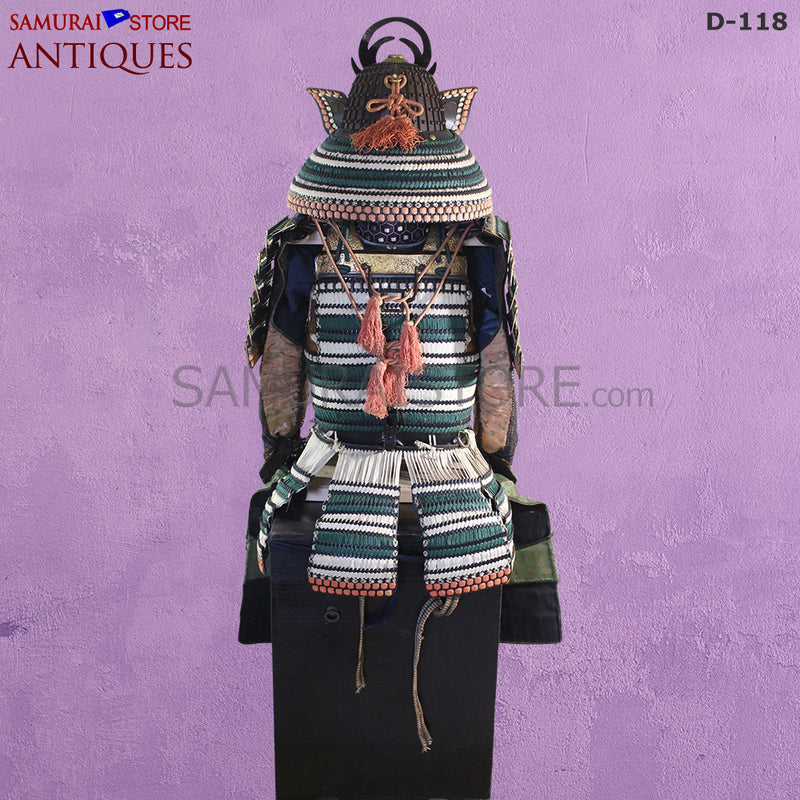 D118 Antique Samurai Armor Edo Shogunate Period w/ Certificate