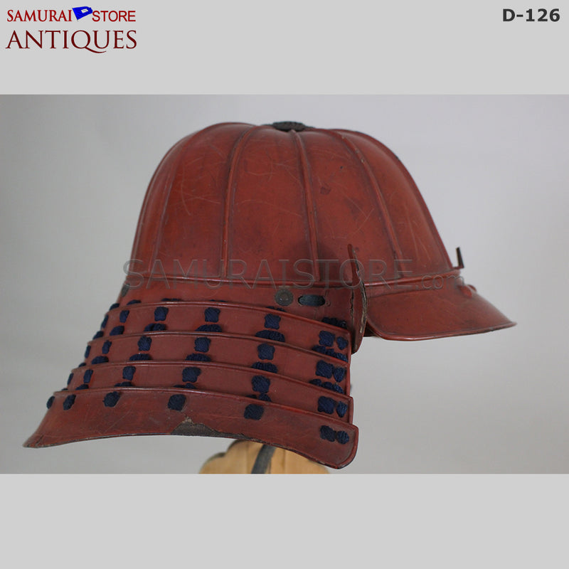 D126 Vermilion Red Antique Samurai Armor Edo period w/ certificate