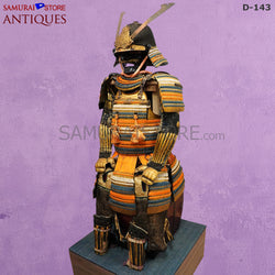 D143 Antique suit of Honkozane gold armor w/ Certificate