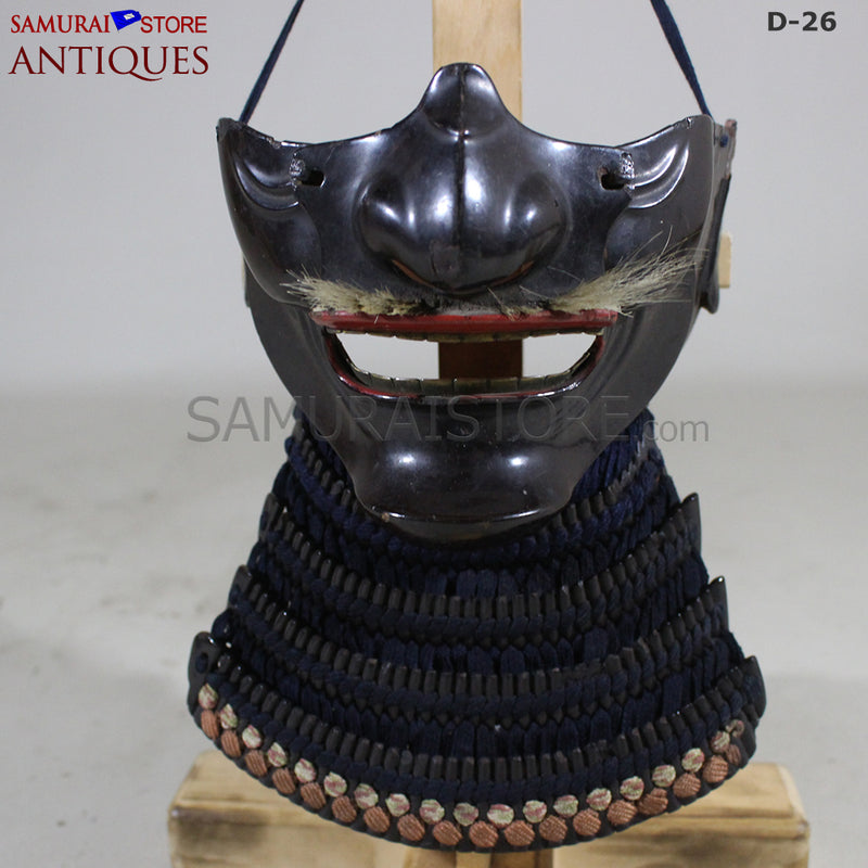 D26 Antique Samurai Armor Honkozane & Kebiki lacing w/ Certificate