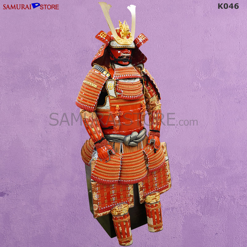 K046 Dragon Crest KAGEMITSU Red Samurai Armor