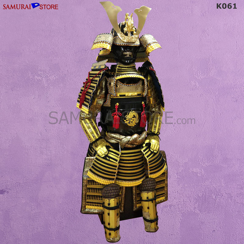 (Ready-To-Ship) K061 Dragon Crest Golden Samurai Armor