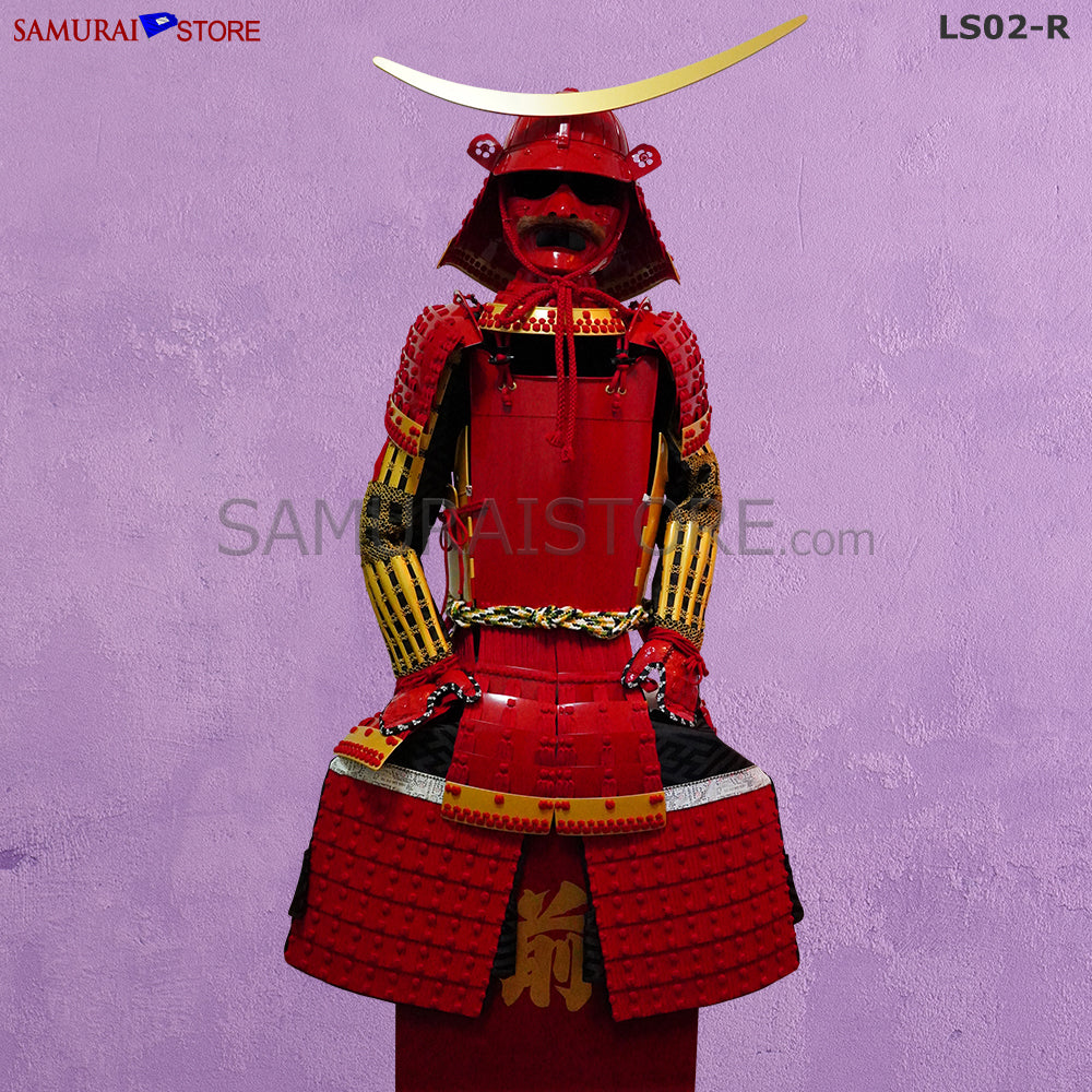 Ready-To-Ship) LS02-R Warlord Masamune Armor red/gold | SAMURAI STORE