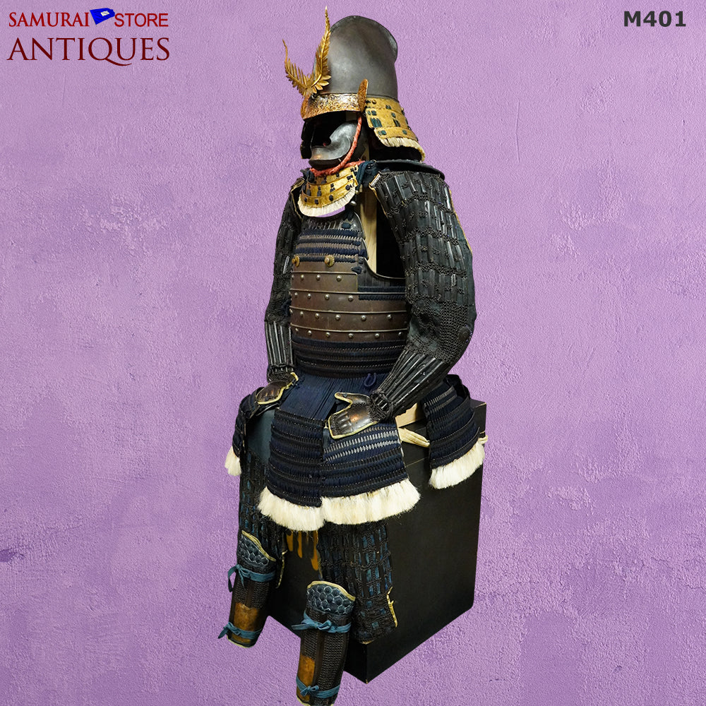 M401 Antique Suit of Armor Edo period w/Eboshi kabuto | SAMURAI STORE