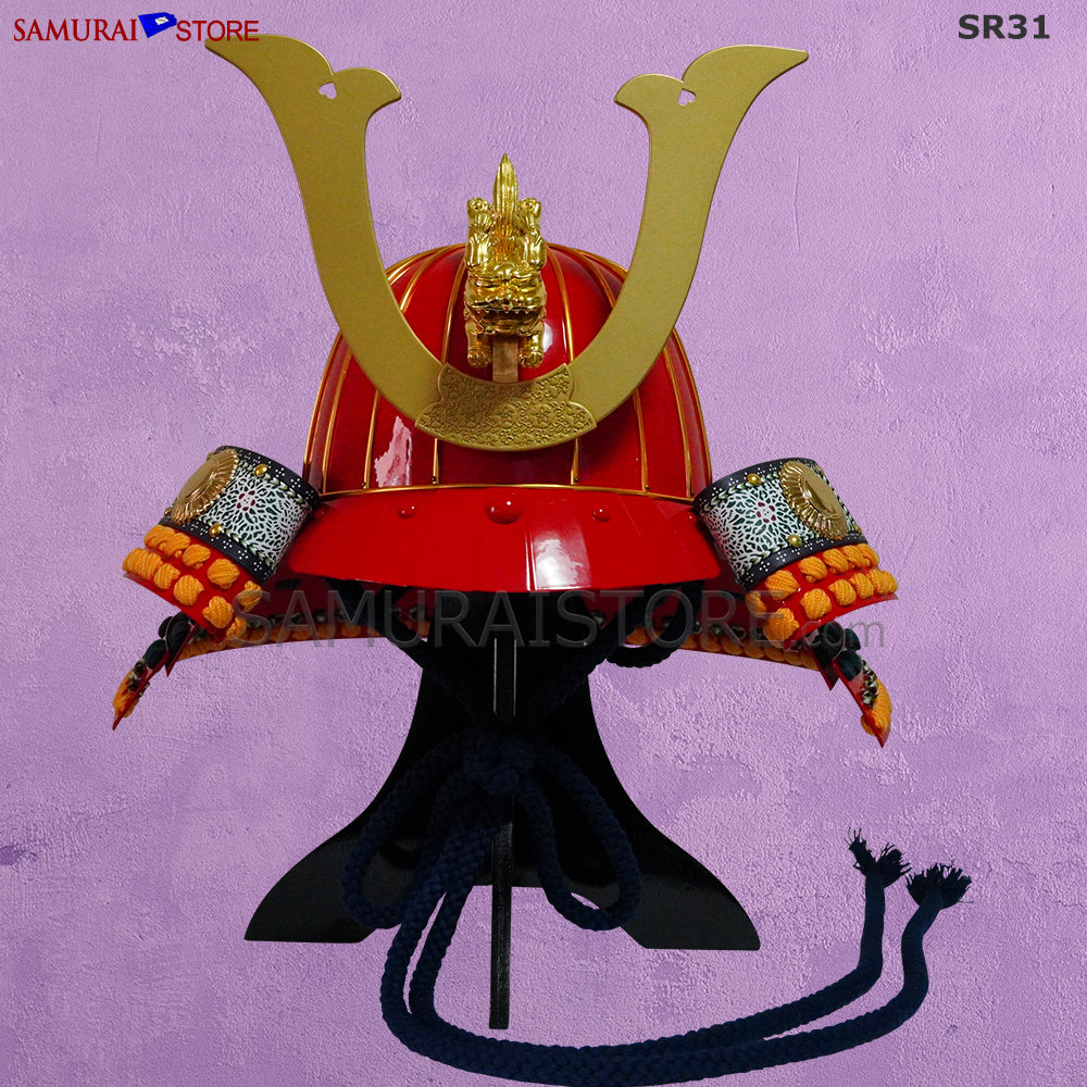 SR31 Shishi Kabuto helmet Wearable Basic Red | SAMURAI STORE