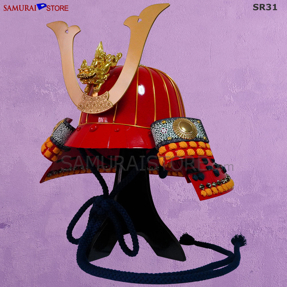 SR31 Shishi Kabuto helmet Wearable Basic Red | SAMURAI STORE
