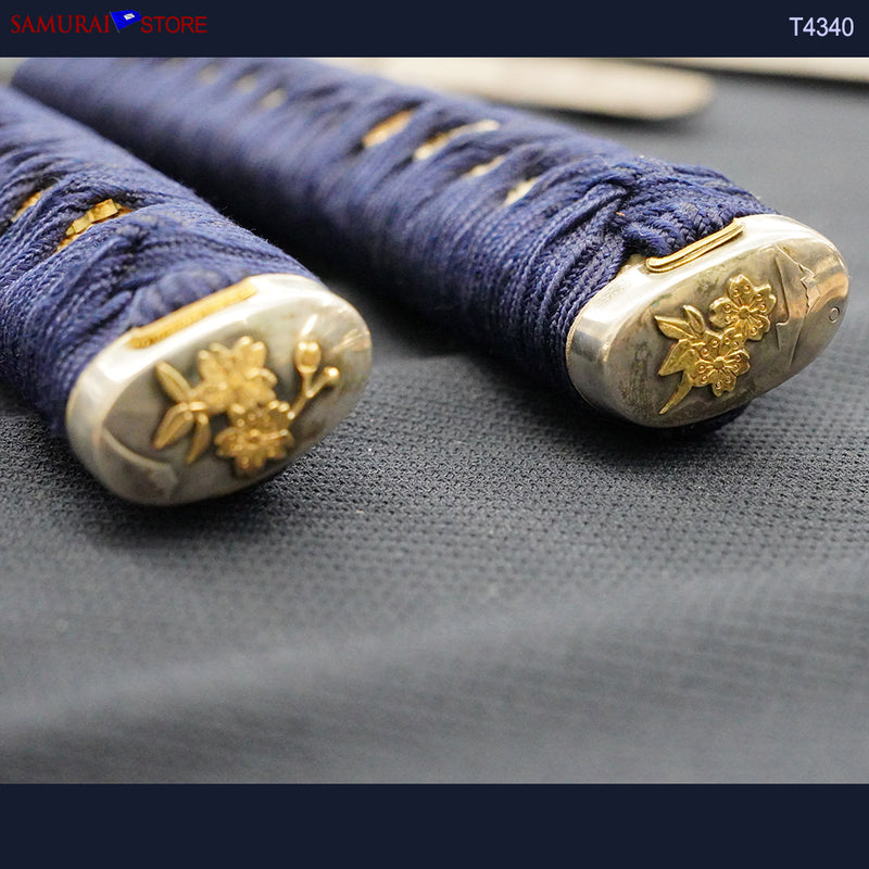 T4340 A Pair of Katana & Wakizashi swords SUKESADA in Ornate Mountings