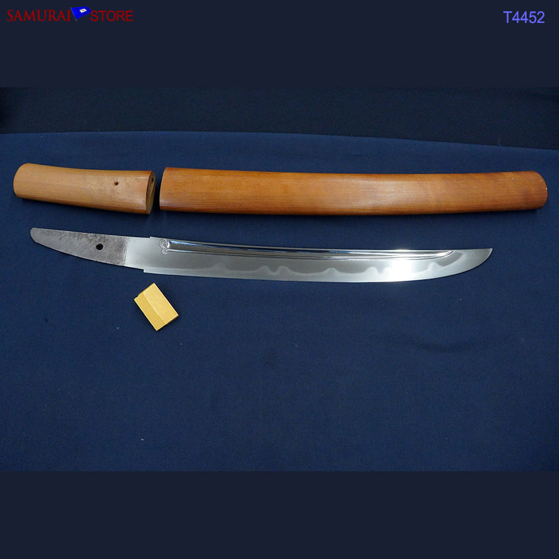 T4452 Wakizashi Sword MOTONAGA w/ NBTHK Tokubetsu certificate Edo era