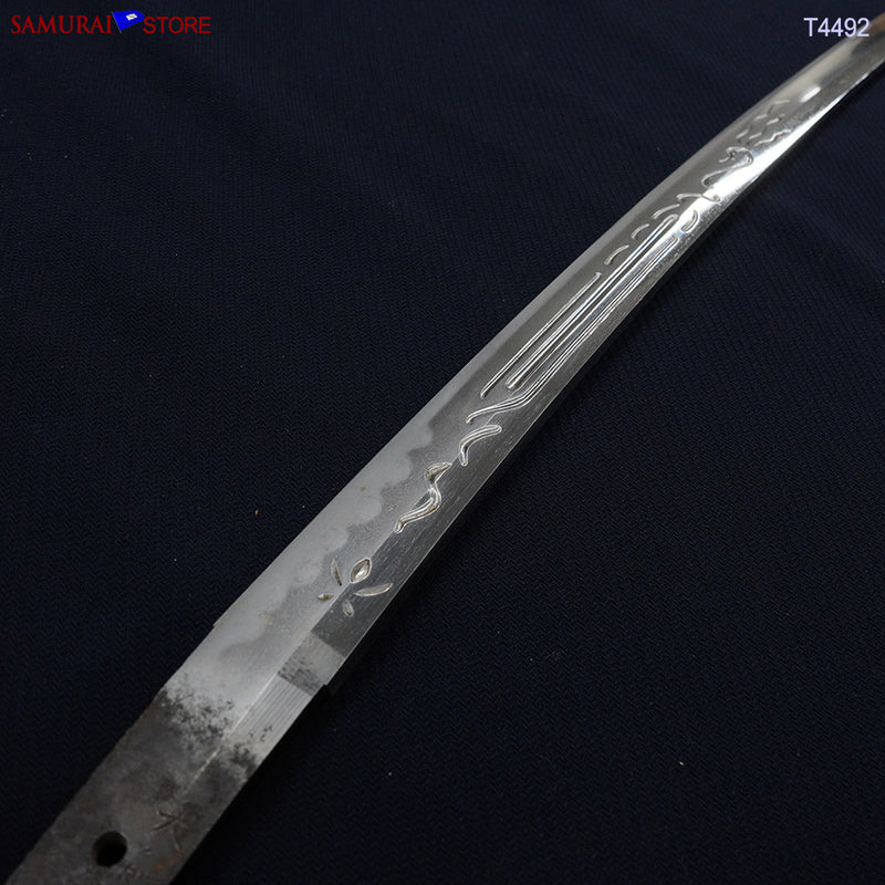 T4492 Katana Sword MASANORI - Dragon carvings on Blade - Antique NBTHK certificated