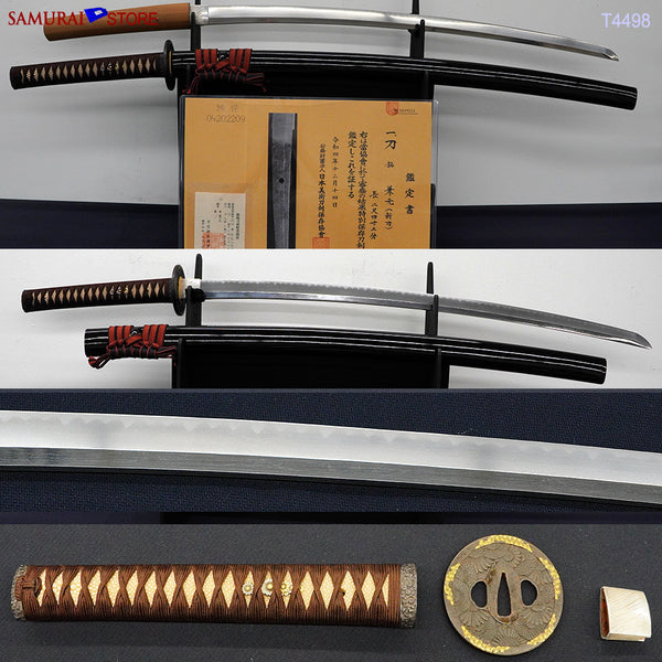 T4498 Katana Sword KANEMOTO - Antique 1590's NBTHK Tokubetsu