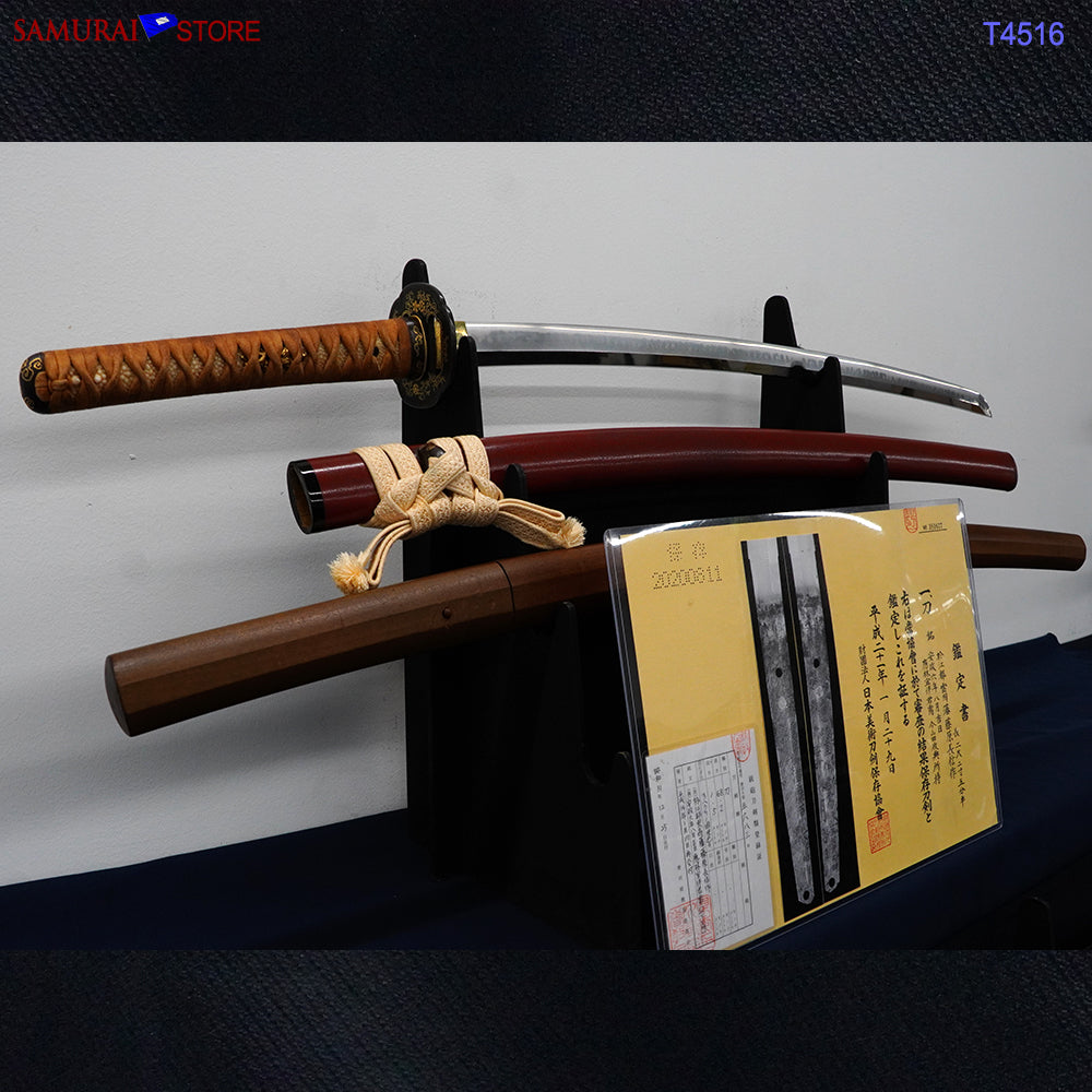 T4516 Antique Katana Sword NAGANOBU - NBTHK Hozon