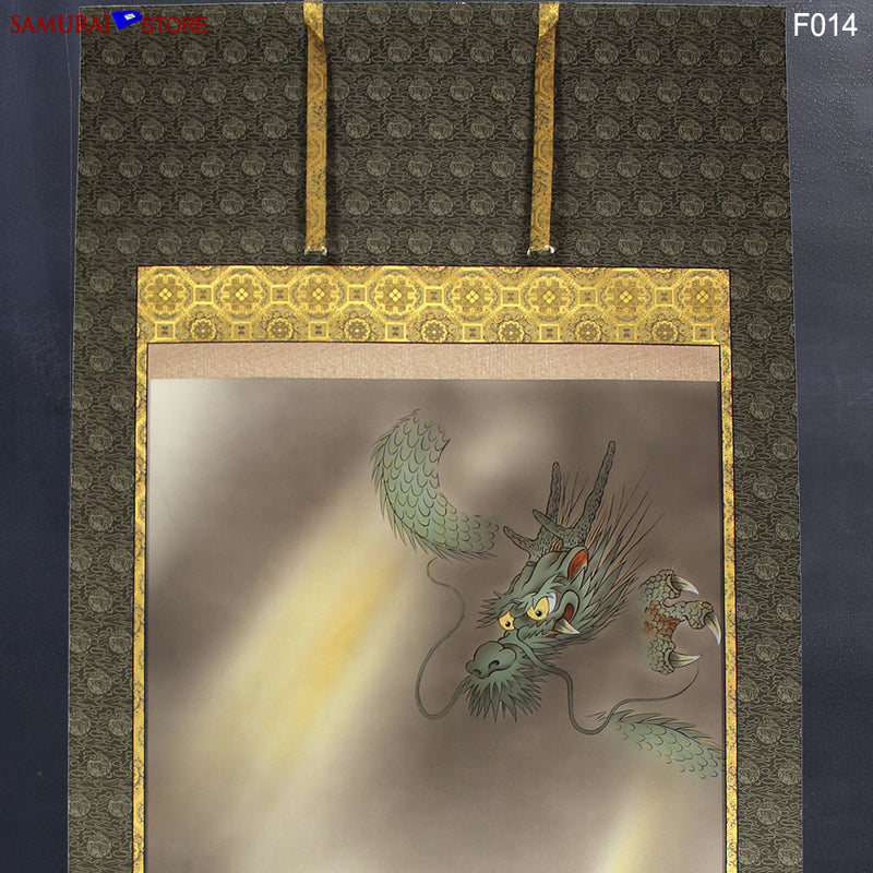 Hanging Scroll Painting Dragon and Tiger - Kakejiku F014 - SAMURAI STORE