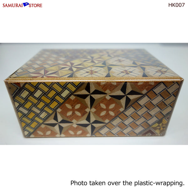 Yosegi Craft Puzzle Box 4 Steps (HK007) - SAMURAI STORE