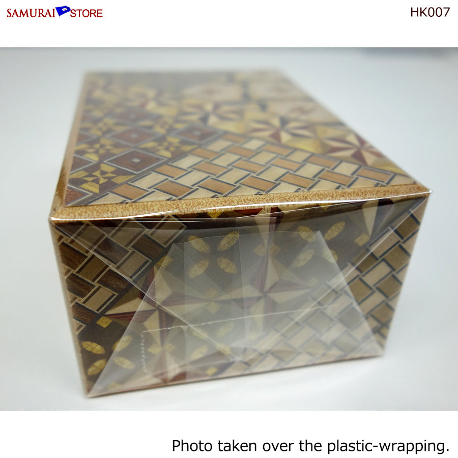 Yosegi Craft Puzzle Box 4 Steps (HK007) | SAMURAI STORE