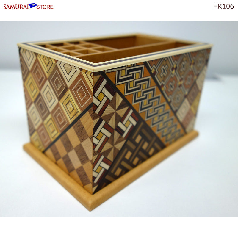 Yosegi Marquetry Craft Letter Rack (HK106) - SAMURAI STORE