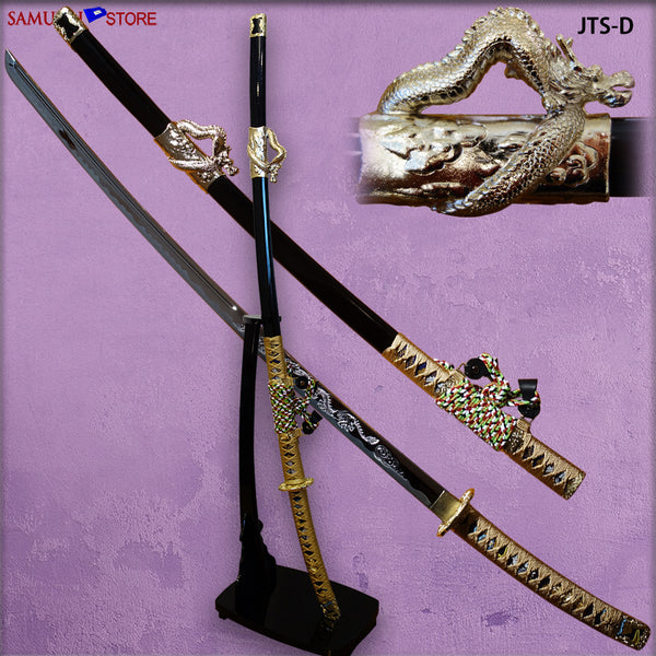 Jintachi Warlord Sword alloy blade w/ Dragon mountings - SAMURAI STORE