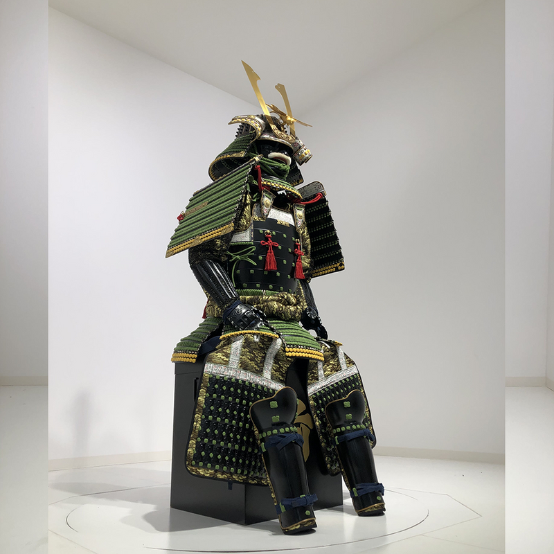 L020 Black & Green Armor YOMOGI - SAMURAI STORE