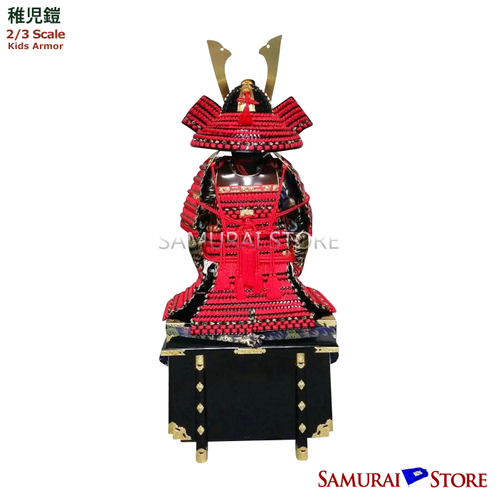 宇崎日新 / LITTLE ARMOR 6ft MINAMOTO YOSHITSUNE Children's Armor | SAMURAI STORE