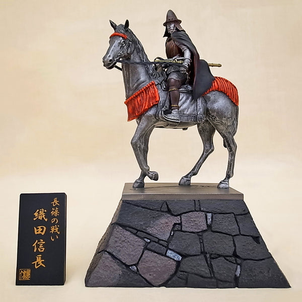 Statue - Oda Nobunaga Riding on Stone Wall KS012 - SAMURAI STORE