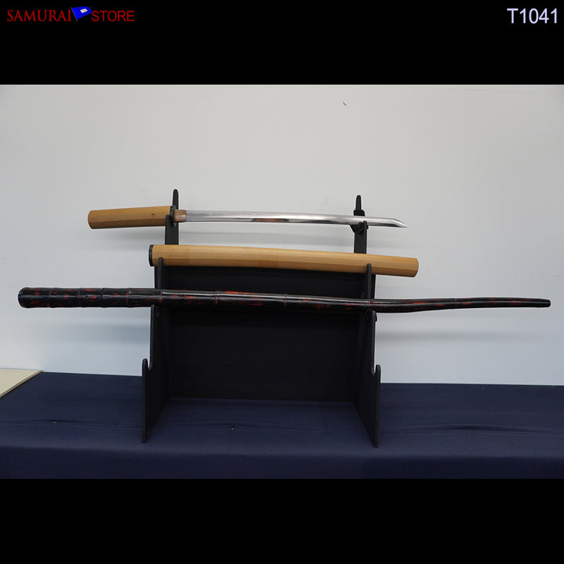 T1041 Wakizashi Sword KANEMORI in Shikomi-Zue Cane w/ NBTHK certificate - SAMURAI STORE
