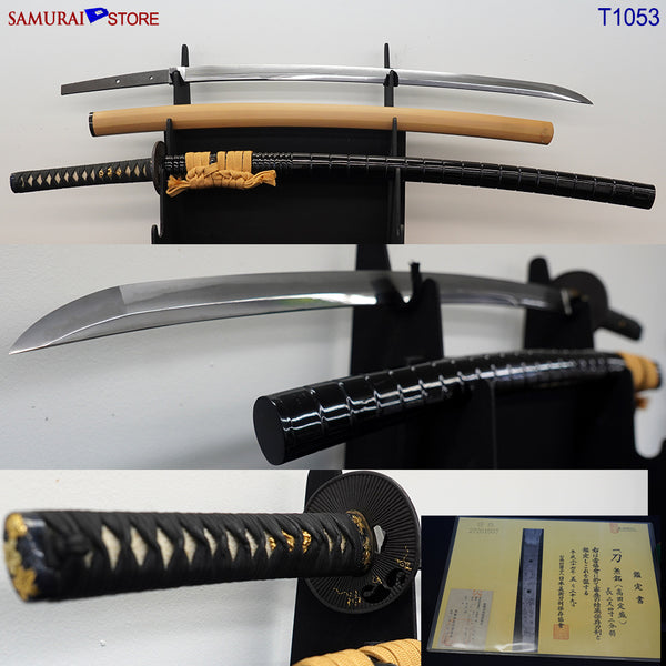 T1053 Katana Sword SADAMORI - Antique w/ NBTHK certificate - SAMURAI STORE