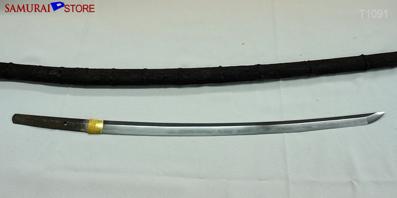 T1091 Wakizashi Sword TADAMITSU in Shikomi-Zue Cane - SAMURAI STORE