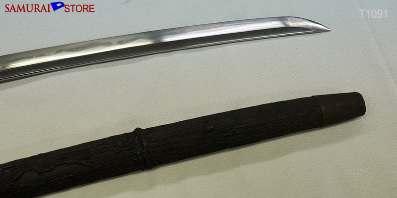 T1091 Wakizashi Sword TADAMITSU in Shikomi-Zue Cane - SAMURAI STORE