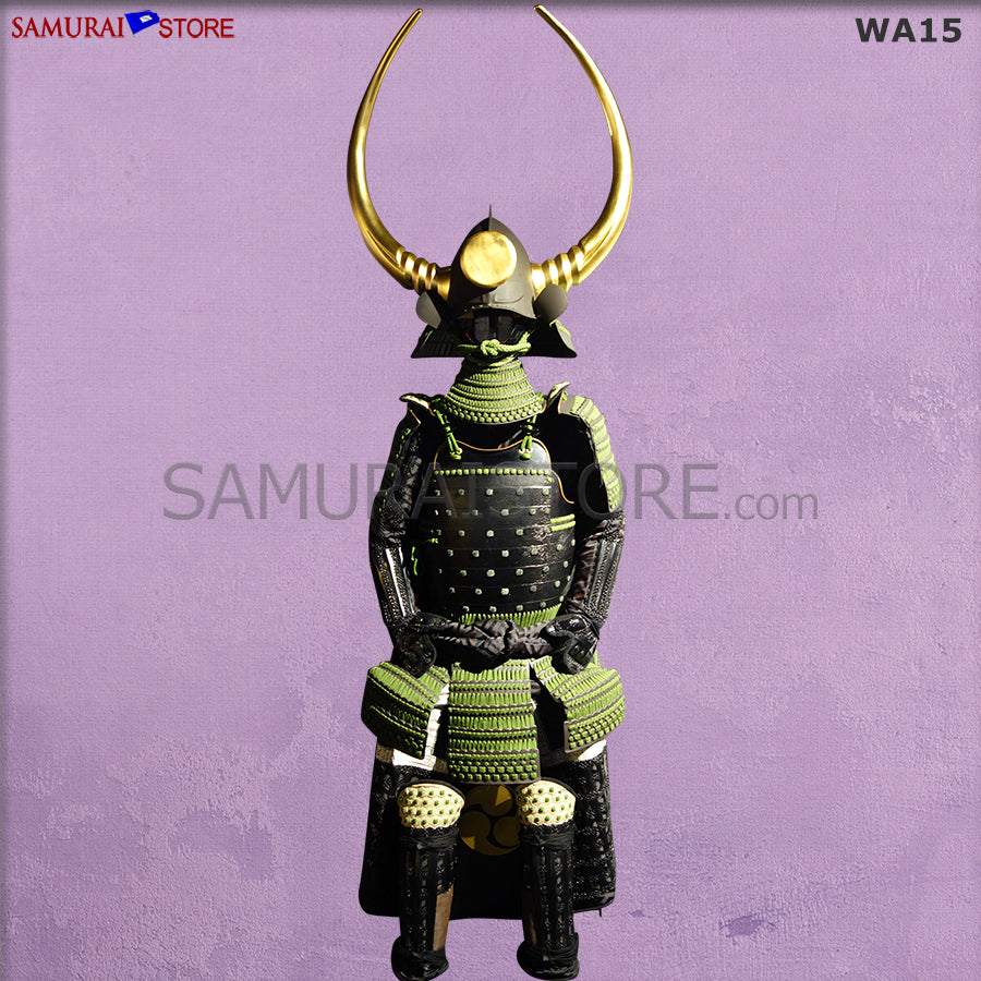 SAMOURAI - SAMURAIブルー　キルト　140×250 L036 DOU-GEN Classic Suit of Samurai Armor Life-Size